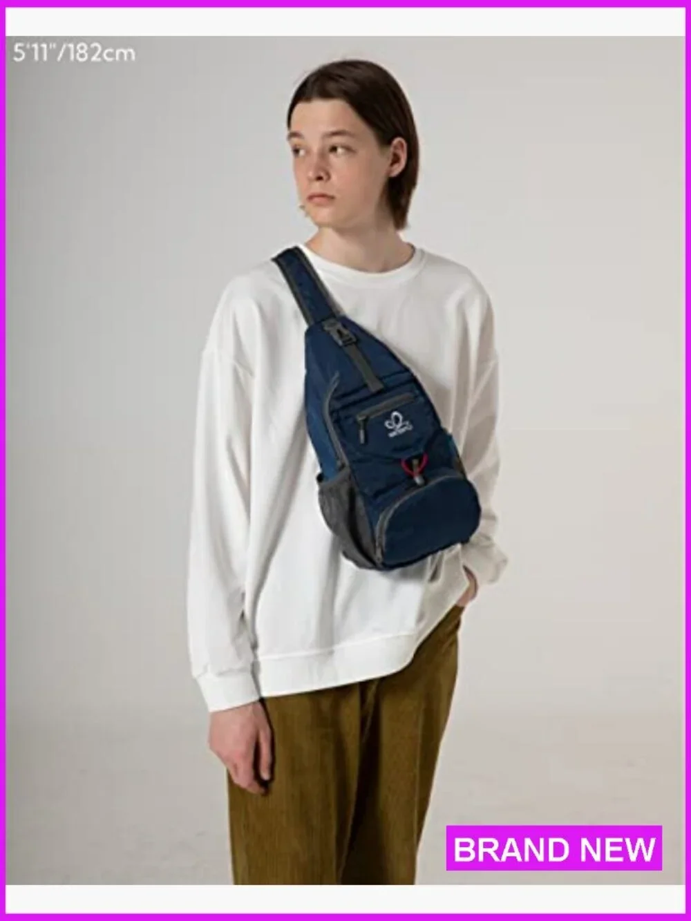 Packable Small Crossbody Sling Backpack Shoulder Chest Daypack Hiking Travel